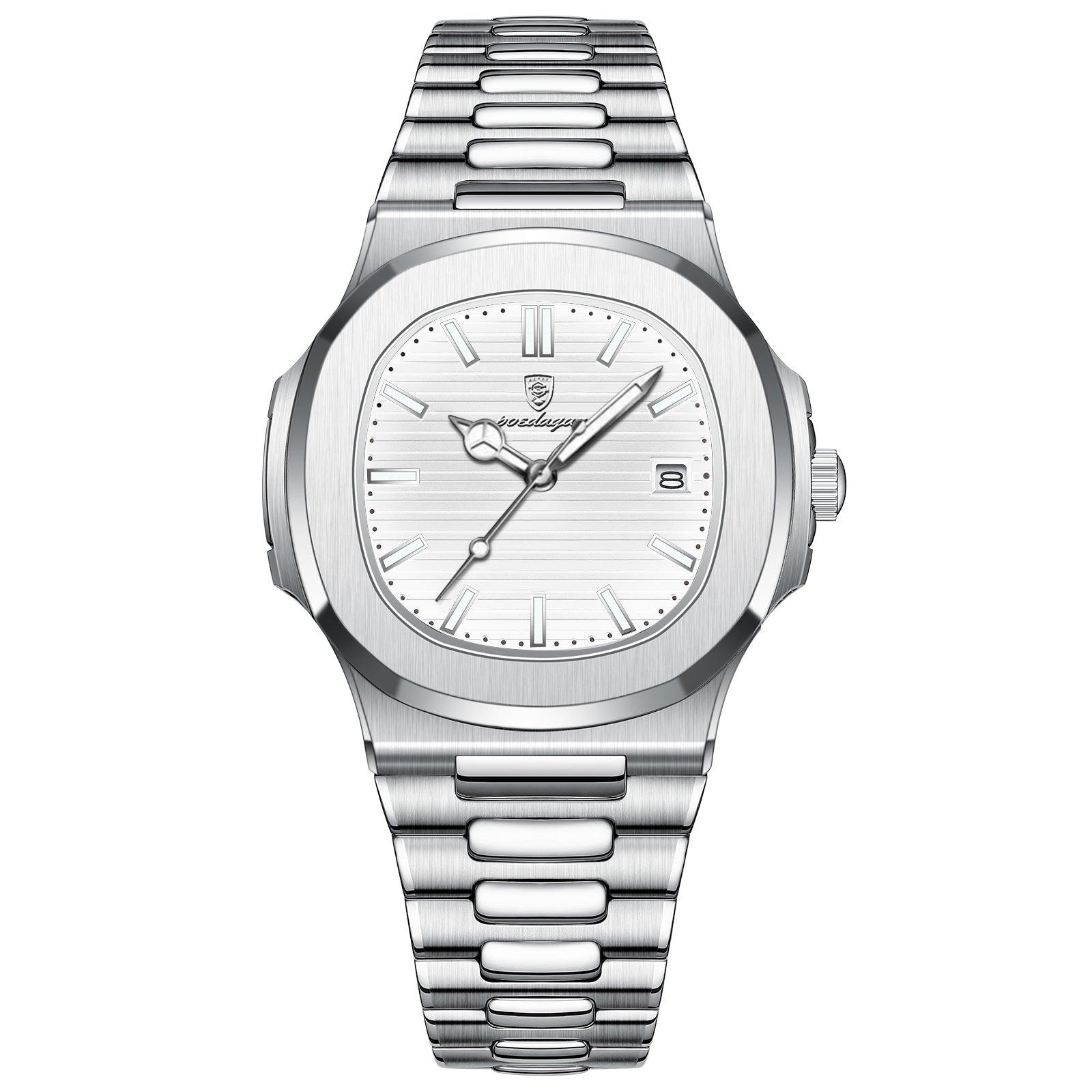 Reloj de lujo minimalista - tono blanco y acero - AltusSV | Relojes y Accesorios para Hombre