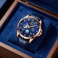 Reloj de lujo casual - Tono azul estelar rose gold