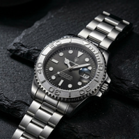 Reloj de lujo premium - tono acero y negro