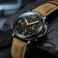 Reloj de lujo militar  - Tono negro y cafe