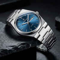 Reloj de lujo ejecutivo - tono azul y acero