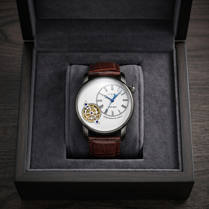 Reloj de lujo casual - Tono blanco y acero (correas intercambiables)