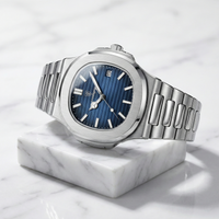 Reloj de lujo minimalista – Tono azul y acero