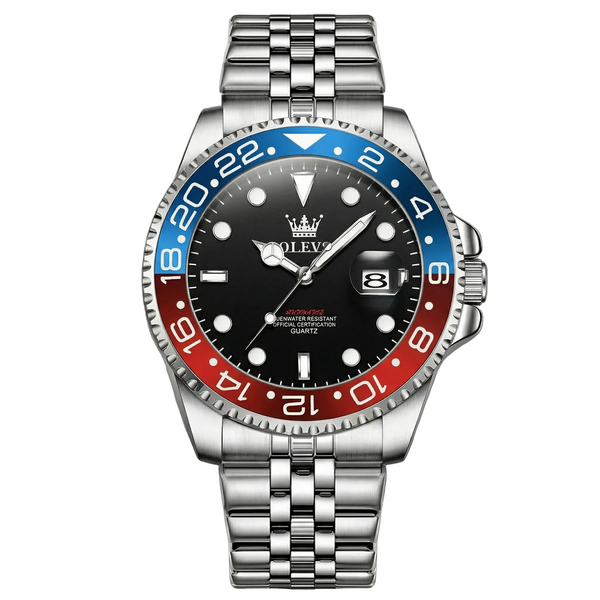 Reloj premiun de lujo - Tono acero bisel PEPSI