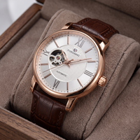 Reloj e lujo casual - Tono cafe y blanco Orient bambino inspired - Automatico