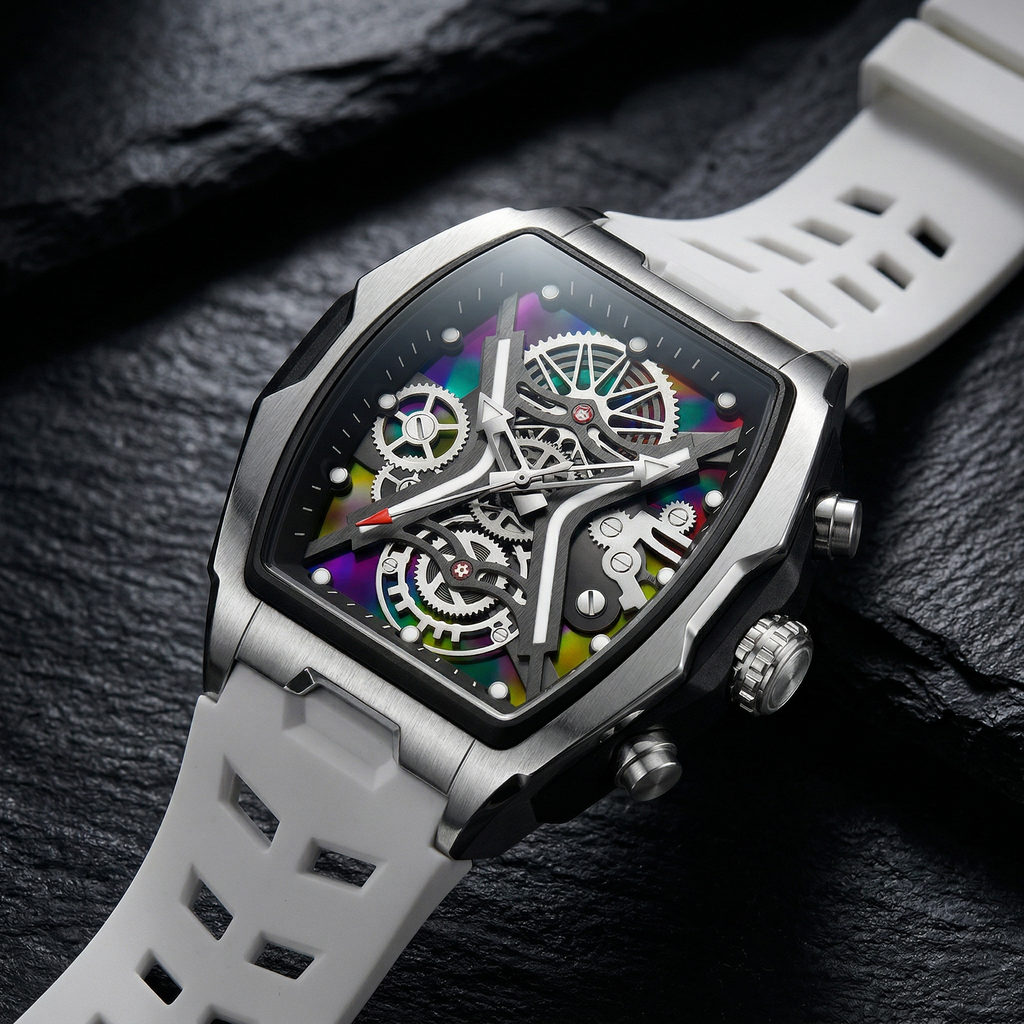 Reloj de lujo mark I - Tono blanco