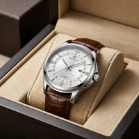 Reloj casual elegante - Tono cafe y blanco