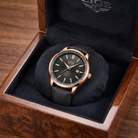 Reloj elegante premiun - Tono negro y rosegold
