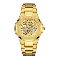 Reloj automático ESKELETON - Tono full gold - nautilus inspired