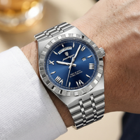 Reloj de lujo premium - tono acero y azul