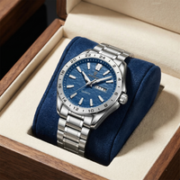 Reloj de lujo - Tono azul y acero -  explorer II inspired