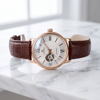 Reloj e lujo casual - Tono cafe y blanco Orient bambino inspired - Automatico