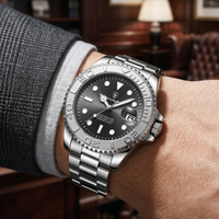 Reloj de lujo premium - tono acero y negro