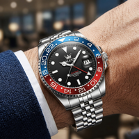 Reloj premiun de lujo - Tono acero bisel PEPSI