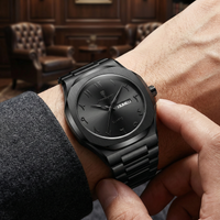 Reloj de lujo arabe - Negro total