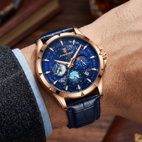 Reloj de lujo casual - Tono azul estelar rose gold