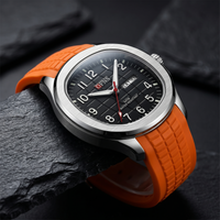 Reloj de lujo deportivo - acero y naranja