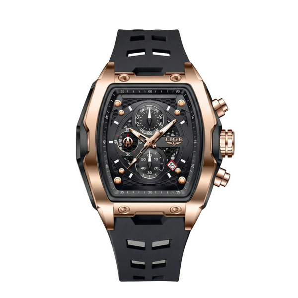 Reloj deportivo premium - tono negro y rose gold - richard mille inspired