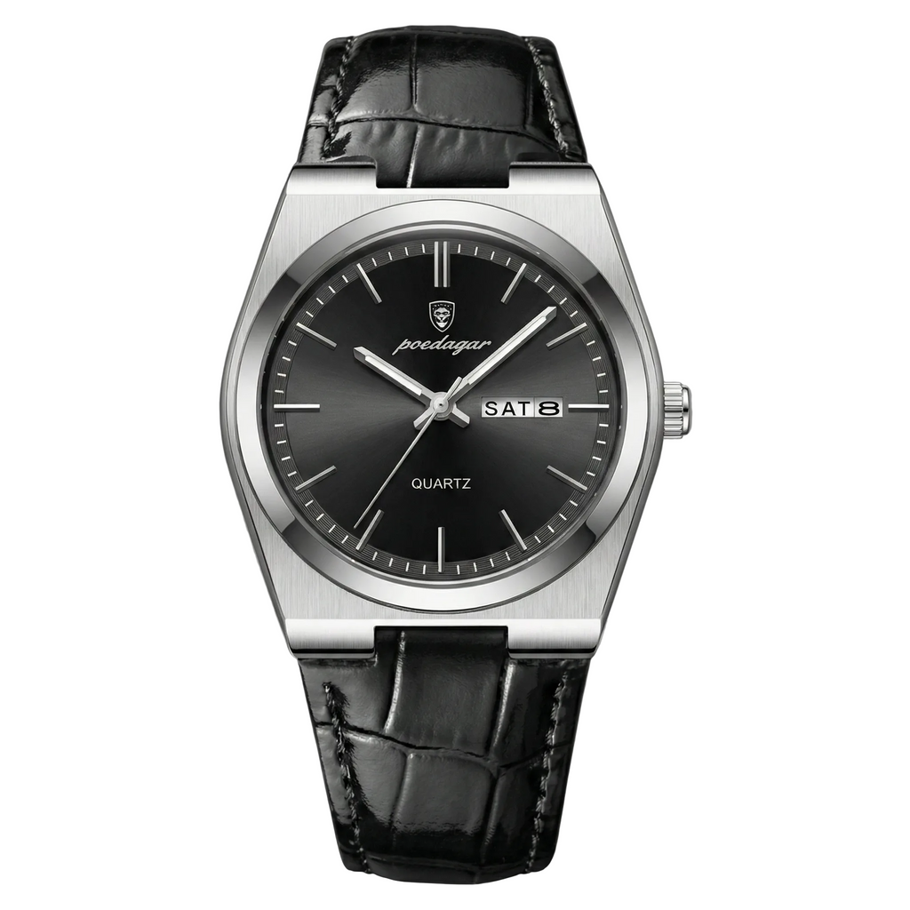 Reloj ejecutivo - tono negro y acero