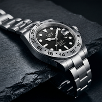 Reloj de lujo premiun - tono acero y negro explorer