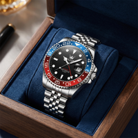 Reloj premiun de lujo - Tono acero bisel PEPSI