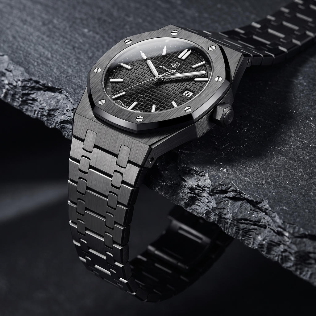 Reloj de lujo ejecutivo - tono full black