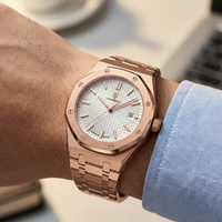 Reloj de lujo ejecutivo - tono rose gold y blanco