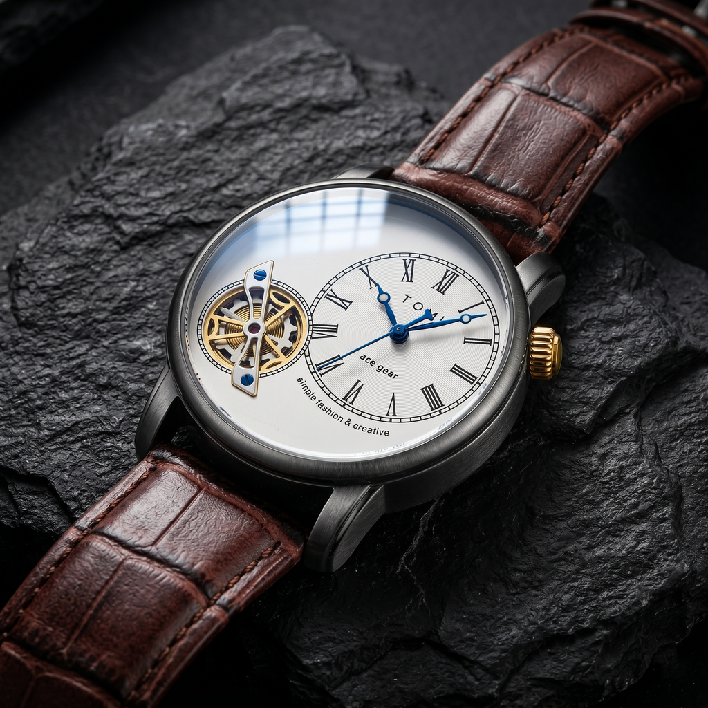 Reloj de lujo casual - Tono blanco y acero (correas intercambiables)