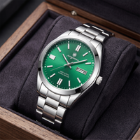 Reloj de lujo - Tono acero y verde