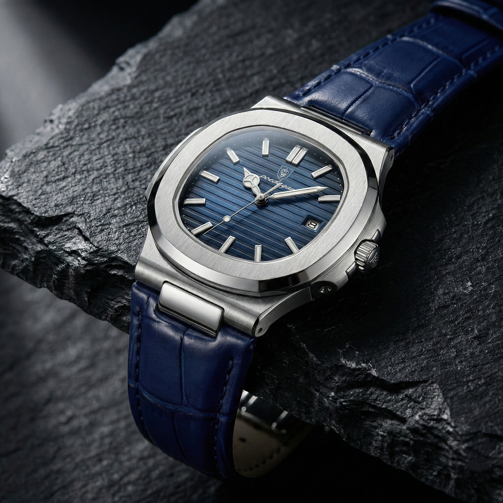 Reloj de lujo minimalista - tono azul total