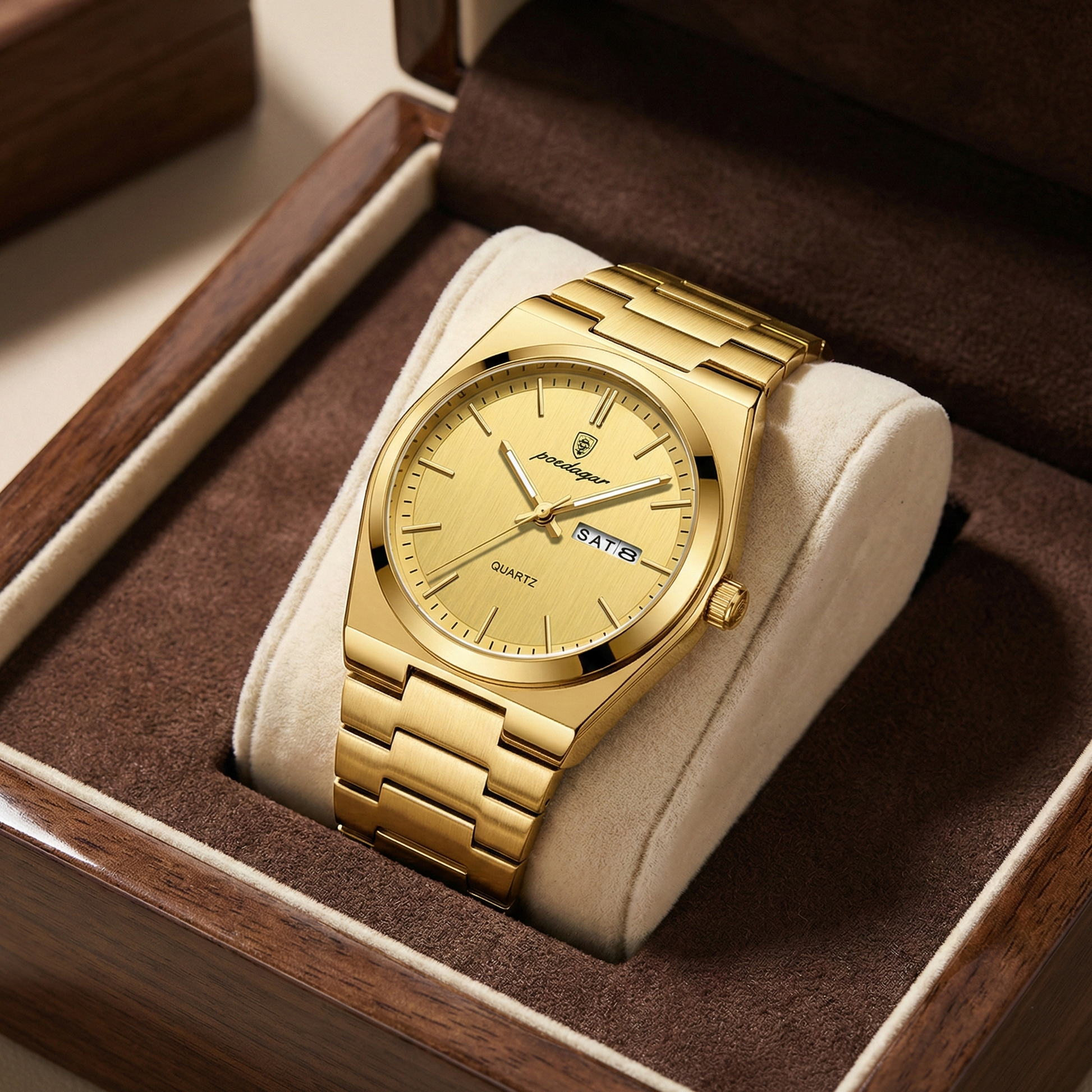 Reloj de lujo ejecutivo - tono oro