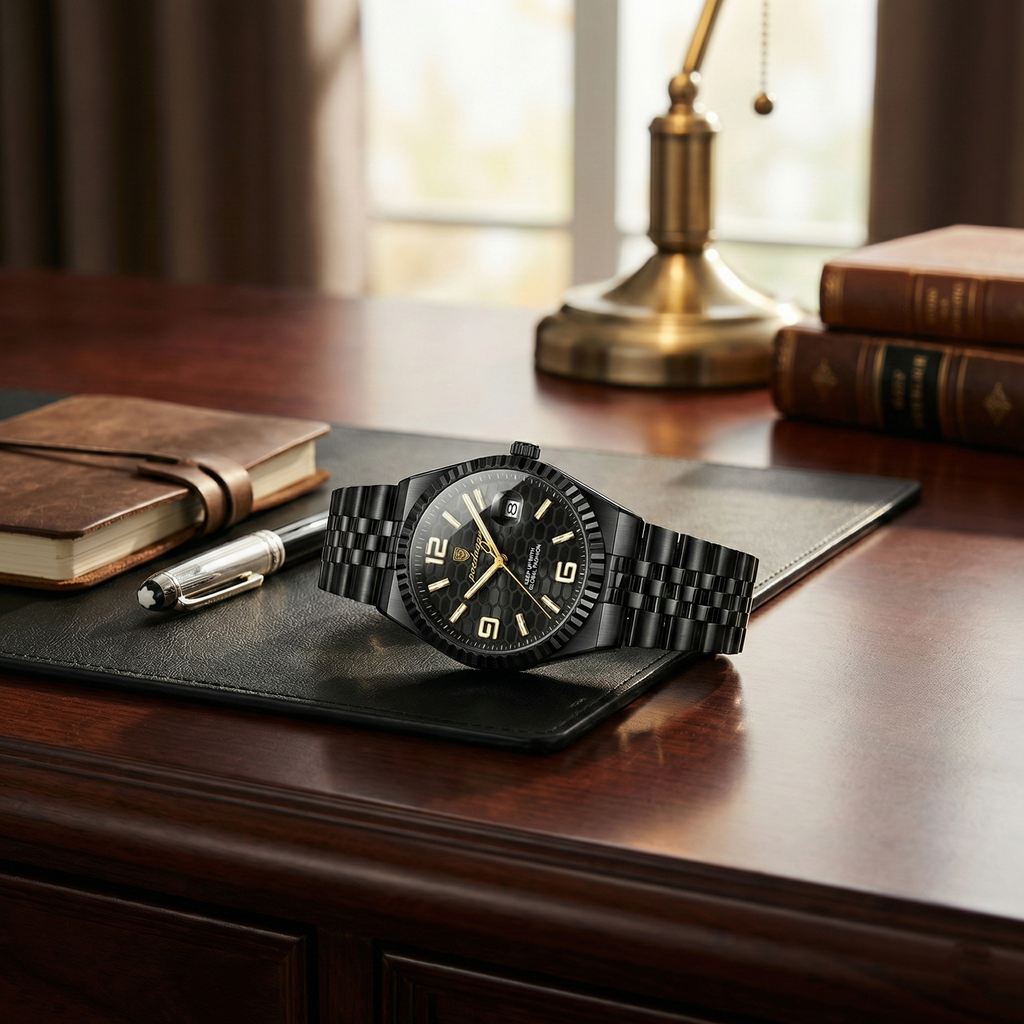 Reloj premiun ejecutivo - Negro y oro