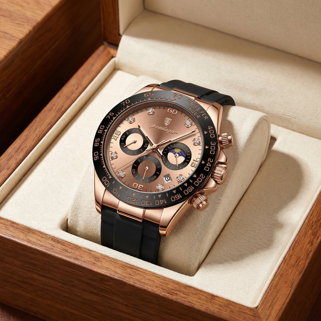 Reloj premiun cronografo - Rose gold