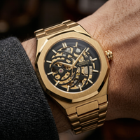 Reloj deportivo automatico - Tono rose gold y negro
