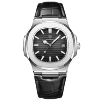 Reloj de lujo minimalista – Tono Negro y cuero