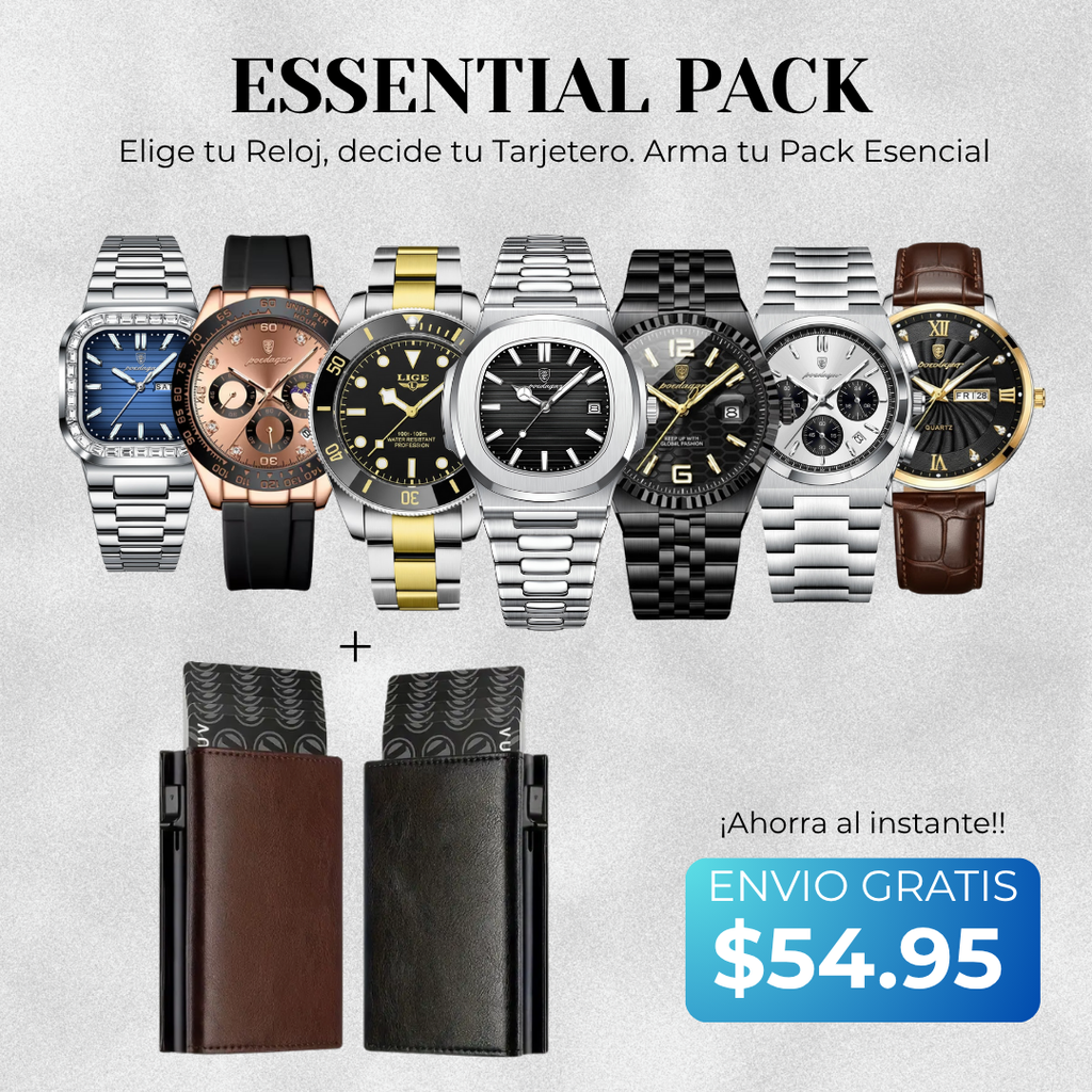 Essential pack - Elige tu reloj y tarjetero