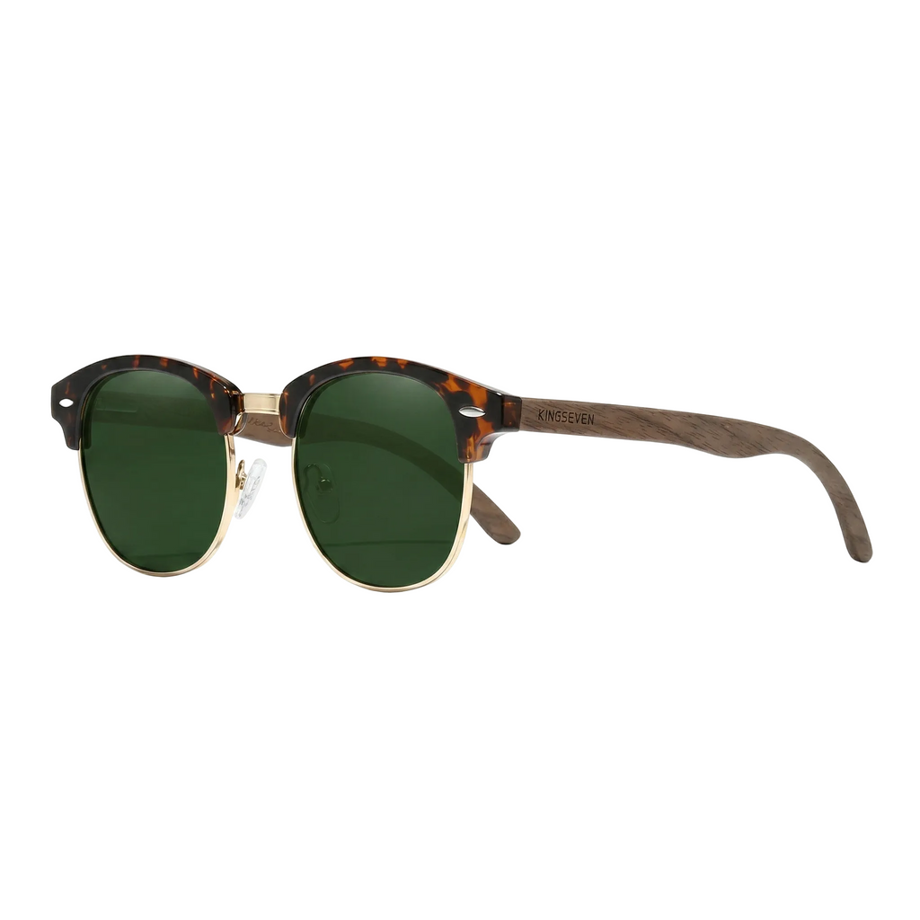 KINGSEVEN® Wooden HANDMADE Sunglasses N5516 Green
