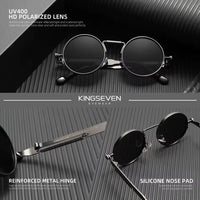 KINGSEVEN® Steampunk Retro-Icon Polarized Sunglasses N7579