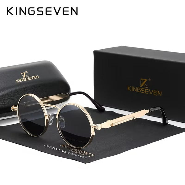 KINGSEVEN® Steampunk Retro-Icon Polarized Sunglasses N7579