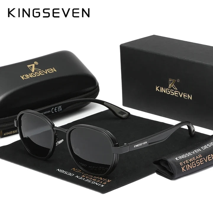 KINGSEVEN® Polarized Lifestyle Sunglasses N791 Full Black