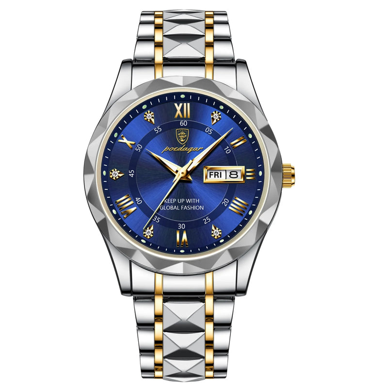 Reloj Ejecutivo Azul y Oro Luxury Sport para Hombre