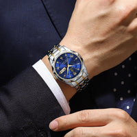 Reloj de lujo ejecutivo – tono Azul y oro - AltusSV | Relojes y Accesorios para Hombre