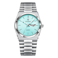 Reloj de lujo ejecutivo - tono turquesa y acero tifany - AltusSV | Relojes y Accesorios para Hombre