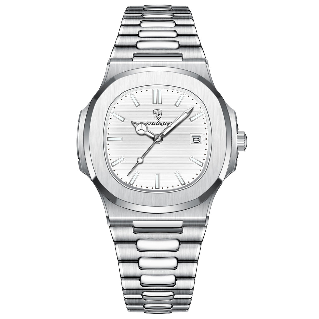 Reloj de lujo minimalista - tono blanco y acero - AltusSV | Relojes y Accesorios para Hombre