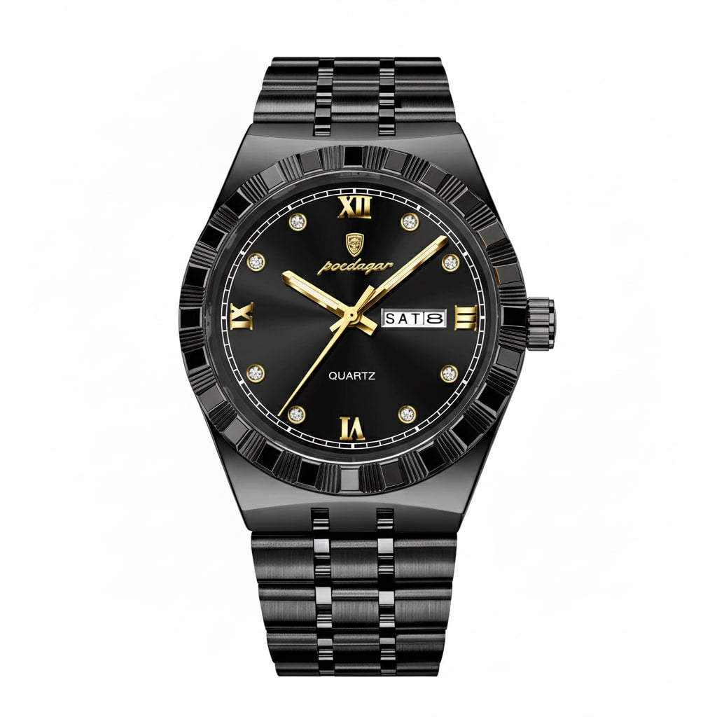 Reloj de lujo premium - tono negro y oro - AltusSV | Relojes y Accesorios para Hombre