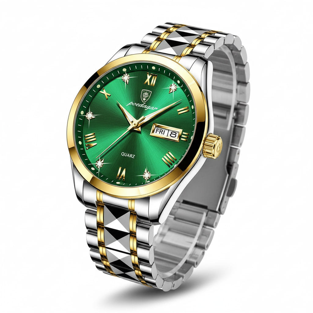 Reloj de lujo - tono verde y acero - AltusSV | Relojes y Accesorios para Hombre