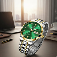 Reloj de lujo - tono verde y acero - AltusSV | Relojes y Accesorios para Hombre
