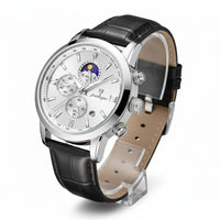 Reloj deportivo de lujo cronografo - plateado y negro - AltusSV | Relojes y Accesorios para Hombre