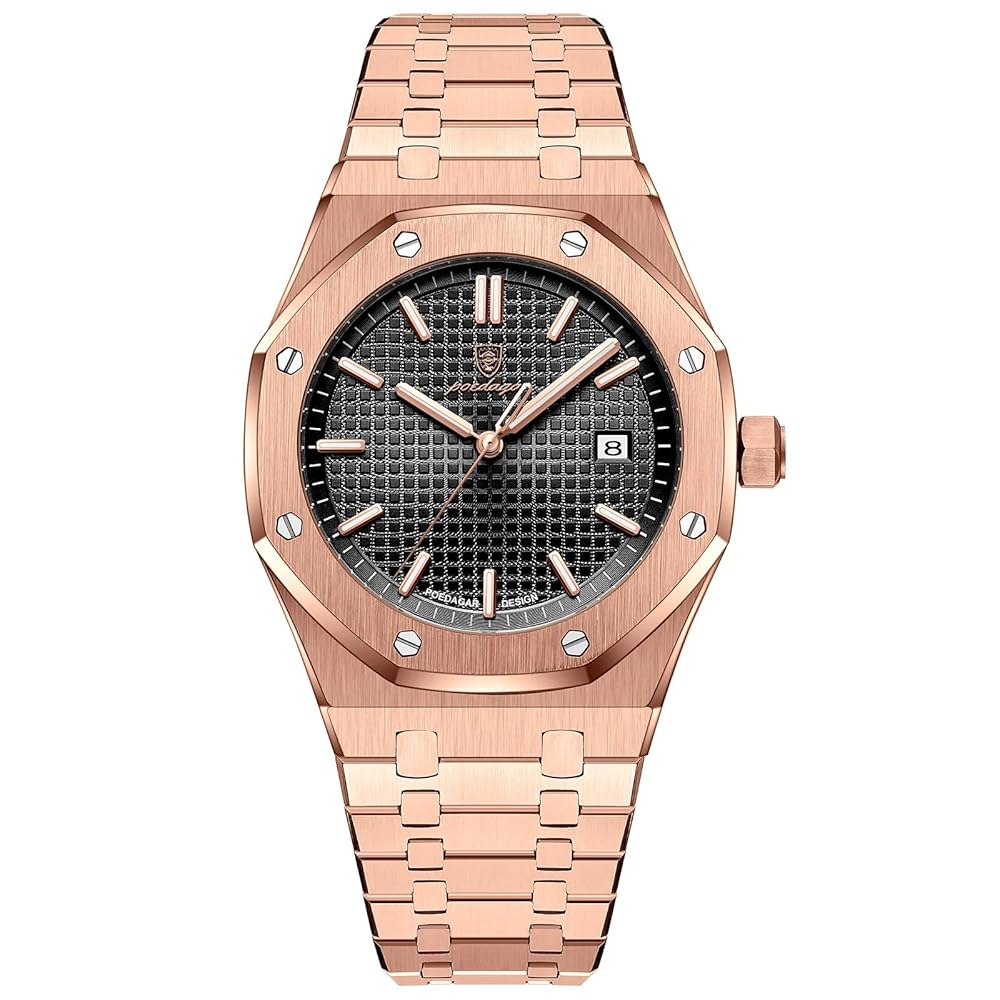 Reloj ejecutivo de lujo - Tono rose gold y negro - AltusSV | Relojes y Accesorios para Hombre