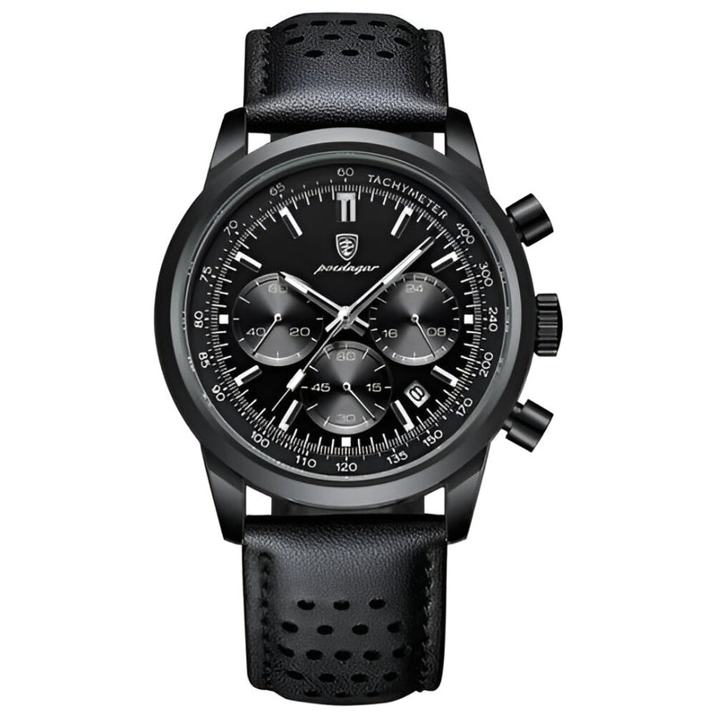 Reloj Cronógrafo Negro Total para Hombre